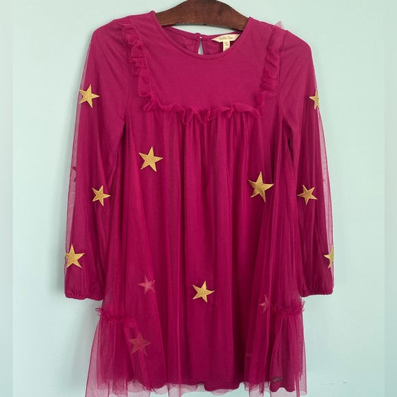 Matilda Jane TWINKLING STARS Dress Size 14 Pink Tulle, GUC due to snag on back - Picture 1 of 6